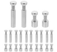 Anneome 6 Sets M4 Picture Frame Support Screws 5x20mm Metal Photo Frame Brackets with Two Long and Two Short Screws Per Set Wall Mounting and Display Hardware