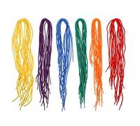 Anneome 60 Pcs Multicolored Bead Threading Ropes and Casual Shoelaces Set, Round 80cm Diy Craft Making Laces for Boys and Girls and Adults