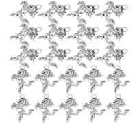 Anneome 60pcs Alloy Jumping Horse Charms for Jewelry Making and Year Decor Sturdy Animal Pendants for Bracelets Bag Accessories and Chinese Zodiac Spring Festival