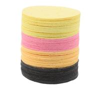 Anneome 60pcs Reusable Compressed Facial Sponges Round Cellulose Cleansing Pads for Sensitive Skin Makeup Removal Gentle Exfoliating Face Cleansing Wipes Expandable and Washable