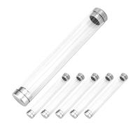 Anneome 6Pcs Acrylic Pen Cases Cylinder Pencil Storage Boxes Ballpoint Pen Organizer Stationery Display Holder for Office and School