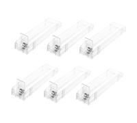 Anneome 6pcs Automatic Cigarette Display Stand Rack Retail Store Organizer with Spring Loaded Pusher System Neat Arrangement for Space Saving Design for Easy Access