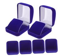 Anneome 6pcs Badge Display Box Single School Badge Stand Medal Presentation Case Coin Holder Storage for Office Home Use