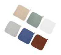 Anneome 6pcs Cotton Burp Cloths Soft Absorbent Muslin Washcloths for Newborns Multipurpose Sweat Wipes Drool Bibs with Edges for Sensitive Skin