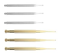Anneome 6Pcs Ear Acupuncture Point Probe Pen Set with 3 Stainless Steel and 3 Copper Pens for Manual Massage, Ear Pressure Stimulation and Facial Reflexology Therapy Tools for Alternative