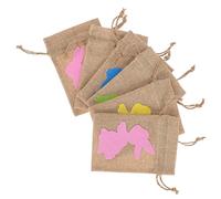 Anneome 6pcs Easter Bunny Drawstring Bags Multi Color Gift Pouches for Candy Snacks Treats Party Favor Gift Bags with Secure Closure for Family Celebration