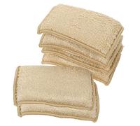 Anneome 6pcs Fiber Sponge Wipe Kitchen Dish Cleaning Sponges Reusable for Wok Multi-use Compact for Dishes