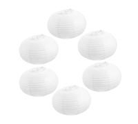 Anneome 6pcs Foldable Paper Lantern Pendant Lamp Shades Chinese Style Lampshades for Party Decorations Soft Light Diffuser DIY Hanging Lamp Covers