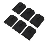 Anneome 6pcs PU Leather Travel Protective Cover for Men S Shaving Heads Anti-scratch Manual Head Sleeves Lightweight Leather Storage Case for Safe Grooming and Portable Use