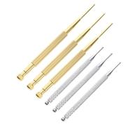 Anneome 6pcs Stainless Steel Ear Probes Reflexology Tools for Targeted Auricular Acupressure High-Sensitivity Manual Massage Pens for Precise Ear Point Detection and Facial Trigger Point