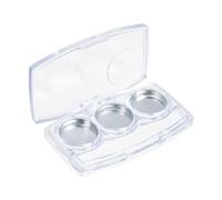 Anneome 6pcs Transparent Empty Eyeshadow Boxes Compact Cosmetics Containers for Lipstick Concealer Organizer Portable Lightweight Makeup Dispenser for Travel and Daily Use