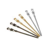 Anneome 6pcs Vintage Alloy Hair Sticks Retro Hair Pins for Women Stylish Accessories for Wedding Party Prom Elegant Decoration