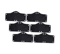 Anneome 6pcs Washable Hard Hat Sweatbands with Snap Buttons Soft Cotton Liner Pads for Worker Helmets Ergonomic Sweatband Inserts for Comfortable Industrial Safety Hats Black