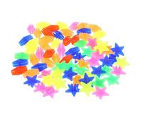 Anneome 72Pcs Bike Wheel Beads Beads for Bicycle Decorations Easy Snap Installation Durable Material for Bikes Includes Stars and Long
