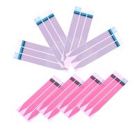 Anneome 8 Sheets of Battery Adhesive Strips No Trace Phone Battery Tapes for Easy Installation 24pcs Red Film Shortened