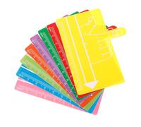 Anneome 8pcs Abs Dyslexia Overlays Handwriting Tool Bookmarks and Dyslexic People, Guided Reading Strips Sturdy, Not Easy to Break Material, Reading Aid for Boys