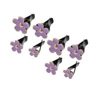 Anneome 8pcs Car Perfume Decoration Flower Air Vent Clips Alloy Car Air Freshener Vent Clips Cute Interior Accessories for Women Conditioning Outlet