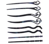 Anneome 8pcs Chinese Hair Sticks Lightweight Ancient Hair Accessories for Women and Secure Bun Holders Elegant Design for Weddings Parties Cosplay and Daily Use