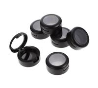 Anneome 8pcs Eyeshadow Replacement Box Inner Matte Black Compact Eyeshadow Container for Travel and Home Portable Makeup Organizer with Sealed Storage for Pressed Powder Blush Lip Gloss