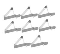Anneome 8pcs Food Thermometer Clip Coffee Cup Grill Metal Bbq Clip Anti-scald Candy Thermometer Barbecue Bbq Tools Silver Stainless Steel