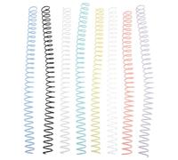 Anneome 8pcs Plastic Spiral Binding Coils 16mm Plastic Binder Rings for Combining Documents with Stable Structure Suitable for Organization and Business Projects