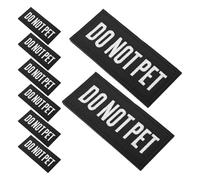 Anneome 8pcs Service Dog Training Vest Patches Embroidered Do Not Pet Warning Tags for Harnesses Compatible with Dog Training Vests Comfortable Fastening System
