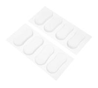 Anneome 8pcs Universal Toilet Seat Bumpers for Bidet, Self-Adhesive Pu Quiet Buffer Pads 1.73x0.79in, Anti-Collision Toilet Seat Spacers for Bathroom Accessories