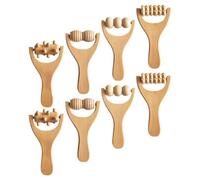 Anneome 8Pcs Wooden Foot Massager Rollers Set with Acupoint Balls for Rolling Foot Massage, Multi-Functional Body Roller for Neck, Shoulder, and Back Relief, Suitable for Daily Use