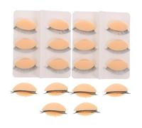 Anneome 9Pair Silicone Lash Practice Eyelids with Realistic Skin Texture for Eyelash Extension Training Removable Soft Silicone Replacement Eyelids for Mannequin Head Use Comfortable Lash