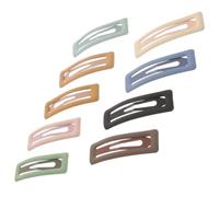 Anneome 9pcs Matte Finish Hair Clips for Women and Snap Hair Barrettes in Blue Milk Tea Pink Colors for Styling Makeup and Daily Use