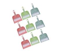 Anneome 9pcs Mini Dustpan and Brush Set Portable Desktop Cleaning Tool with Soft Bristles for Desk Keyboard Car Pet Nest Compact Handheld Broom for Efficient Particle Collection and Gentle