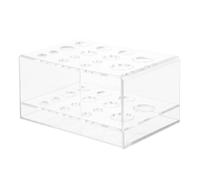Anneome Acrylic Makeup Brush Holder Storage Case Display Organizer for Eyeliner Brushes for Bedroom or Dresser Table