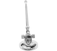 Anneome Adjustable Flagpole Bracket Stainless Steel with Strong Suction Cup for Off-Road Vehicle and Wall Mounting, Silver Color
