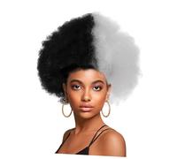 Anneome Afro Style Wig for Black Women Short Curly Synthetic Hair Natural Shine Soft Texture Volume Boost Party Cosplay Daily Wear