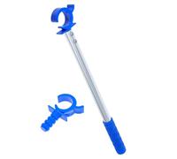 Anneome Aluminium Alloy Window Opening Rod with Ergonomic Non-Slip Handle Opener Tool for Easy High Window Access in Kitchen and Living Silver and Blue