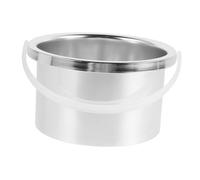 Anneome Aluminum Alloy Wax Warmer Replacement Pot for Efficient Wax Melting and Therapy Professional Multiuse Inner Pan for Hair Removal Silver
