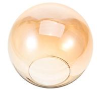 Anneome Amber Globe Glass Lampshade Replacement for Pendant Lights Ceiling Fixtures Semi-Spherical Cover Opening Easy to Install for Chandeliers and Table Lamps