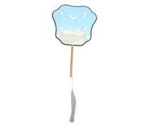Anneome Antique Chinese Style Hand Fan Portable Delicate Bridal Dancing Prop Fan with Imitation and Lightweight for Women for Home Office Beach Party