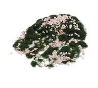 Anneome Artificial Ornamental Grass and Stone for DIY Model Railway Landscape Durable Dark Green Turf Powder and Pebbles Easy to Use Fake Moss Mat for Fairy Gardens and Dioramas Total