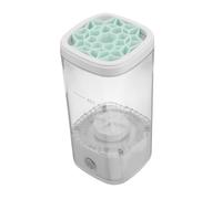 Anneome Automatic Electric Makeup Brush Cleaner Portable with Built in Storage Compartment Quick and Effortless Cleaning for Various Brush Space Saving for Busy Makeup Users