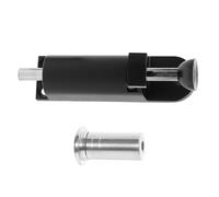 Anneome Automatic Spring-Loaded Door Bolt Latch with Self-Rebounding Locking Arm Anti-pry Barrel Bolt for Sliding Revolving Side Doors and Windows Black Small for Home and Commercial Use