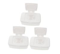 Anneome Baby Wipe Dispenser Box Set with Lid for Diaper Bag 3pcs Refillable Lightweight Pp Material Wet Wipe Container and Stroller Use