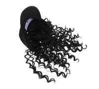 Anneome Baseball Cap Wig with African Inspired Curly Hair for Black Women Lightweight Breathable Hat Wig for Travel and Everyday Wear Comfortable Fit Celebrating Cultural Heritage