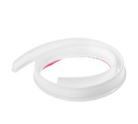 Anneome Bathroom Silicone Water Retaining Strip 1m White 30mm High Flexible Waterproof Splash Guard for Shower Wet Dry Separation and Toilet Water Barrier
