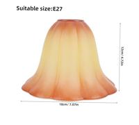 Anneome Bell-Shaped Frosted Glass Lamp Shade for Table Lamps Soft Ambient Light with Contemporary Design Natural Warm Tone Home and Office Decor