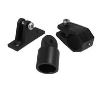 Anneome Bimini Top Hardware Jaw Slide Hinged Clamp for Boat Canopy | Nylon Plastic Build, Black Finish, UV and Water Resistance, Angle-adjustable Mounting for Awning Tubes
