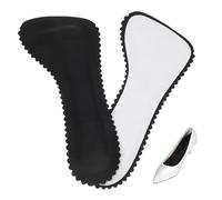 Anneome Black Heel Insoles for Women, Non Slip Insoles for Sandals, Leather and Latex Shoe Inserts, Sweat Absorbent Comfort Pads for Daily Summer Use