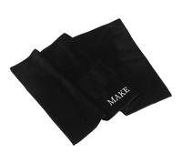 Anneome Black Makeup Vanity Mat 50x80cm Rectangular Black Polyester Tablecloth Desk Protector for Makeup Artists Salon Table Mat Styling Accessories