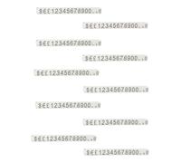 Anneome Black Number Price Tags 10Pcs with Rounded Edges for Commodity and Jewelry Price Display