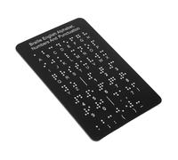 Anneome Braille Training Board for Beginners with Raised Dots Numbers Punctuation Durable Compact Braille Alphabet Tool for Blind Students of All Ages Interactive Learning Aid